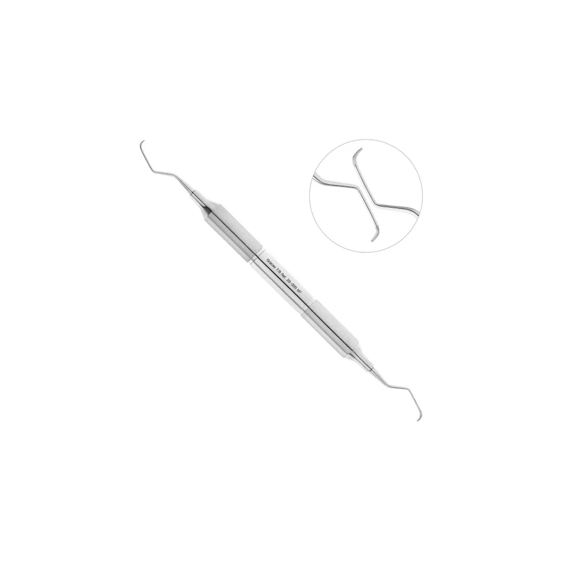 Кюрета пародонтологическая Gracey MF, форма 7/8, ручка DELUX, 10 мм, экстра легкая | HLW Dental Instruments (Германия)