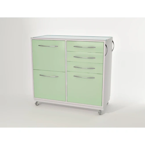 AR-46 - тумба передвижная, металл в полимере, 6 выдвижных ящиков | Артинокс (Белоруссия)