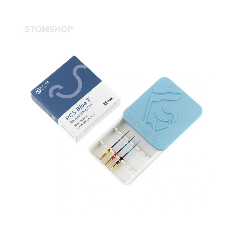 RCS Blue T Reciprocating - машинные файлы, размеры 20/06, 25/06, 40/06, длина 31 мм, 3 шт. | Ramo Medical (Китай)