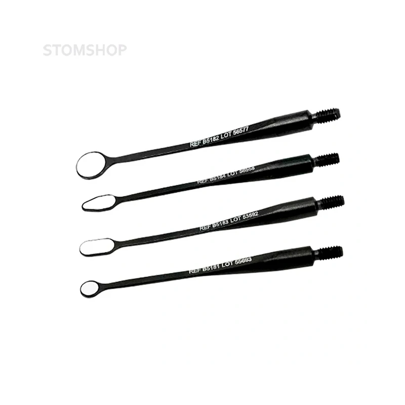 BLACK MICROflex ultra - стоматологическое ультраяркое микрозеркало с гнущейся ручкой, антибликовое DLC-покрытие, диаметр 5 мм | Hahnenkratt (Германия)