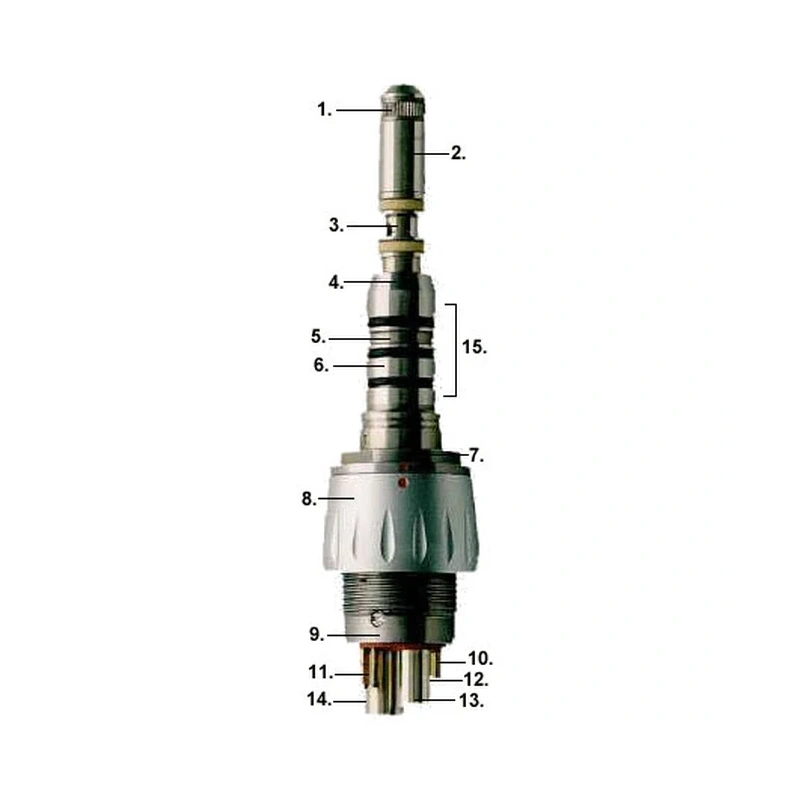 MULTIflex 465 LRN - быстросъемный переходник с подсветкой, с регулятором подачи спрея | KaVo (Германия)