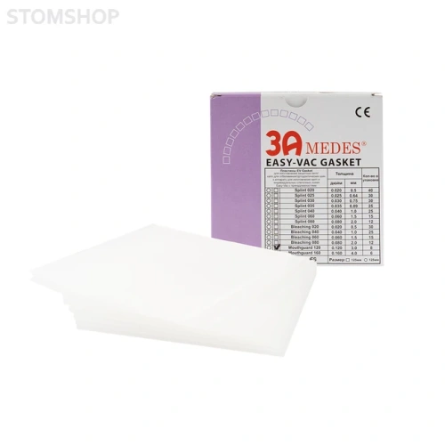 EV Gasket Mouthguard 120 - пластины для изготовления защитных капп, квадратные, (127x127x3,0 мм), 8 шт. | 3A MEDES (Ю. Корея)