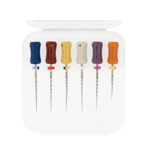 RCS LT - ручные файлы, размеры LX, L1, L2, T1, T2, T3, длина 25 мм, 6 шт. | Ramo Medical (Китай)