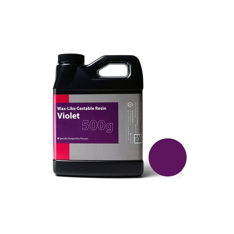Phrozen Wax-like Castable Violet - фотополимерная смола, фиолетовая, 0.5 кг | Phrozen (Тайвань)
