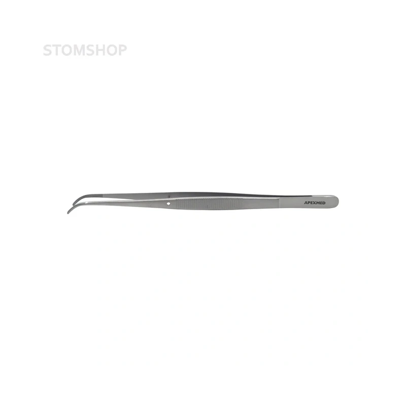 Пинцет анатомический Taylor, изогнутый, с фиксатором, длина 175 мм | Apexmed International B.V. (Нидерланды)