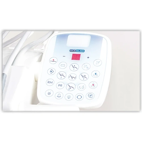Nice Glass - стоматологическая установка с верхней подачей инструментов | Miglionico (Италия)