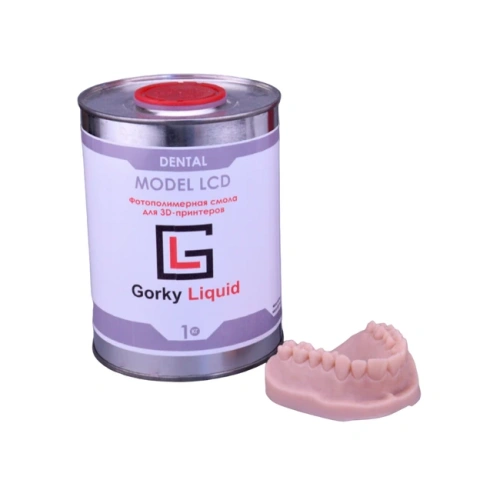 Gorky Liquid Dental Model LCD/DLP - фотополимерная смола для стоматологии, цвет персиковый, 1 кг | Gorky Liquid (Россия)