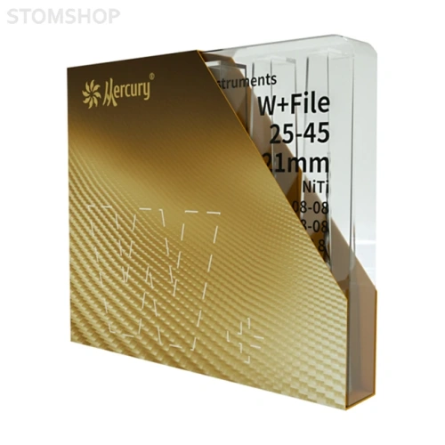 File Type W Plus - машинные файлы для эндолечения с реципроком, 021/.06, 025/.08, 040/.08, 3 шт. в наборе | Mercury (Китай)