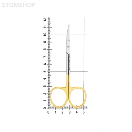 Ножницы хирургические изогнутые Kelly TC, 160 мм зубчатая поверхность | HLW Dental Instruments (Германия)