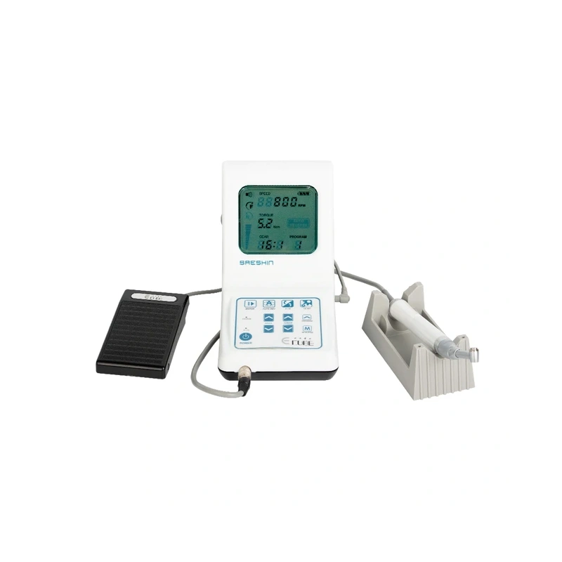 E-Cube EP/ACL(B)-42EP/ON-OFF PEDAL SET - эндомотор в комплекте с наконечником ACL(B)-42EP, 16:1 | Saeshin (Ю. Корея)