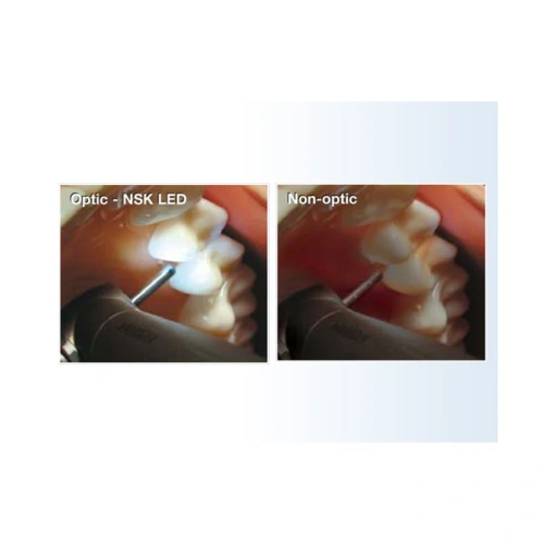 DynaLED M500LG M4 - турбинный наконечник с миниголовкой, с генератором света | NSK Nakanishi (Япония)