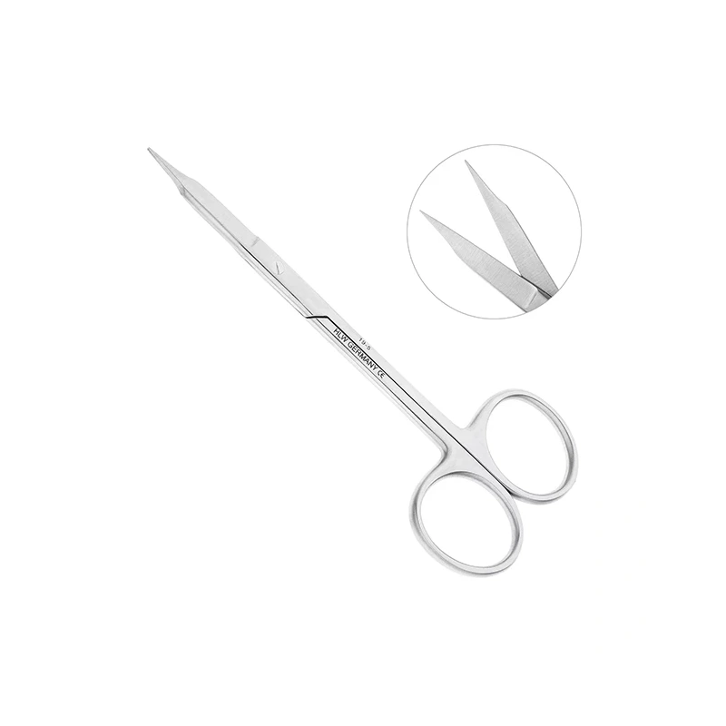 Ножницы хирургические прямые Goldmann-Fox, 125 мм | HLW Dental Instruments (Германия)